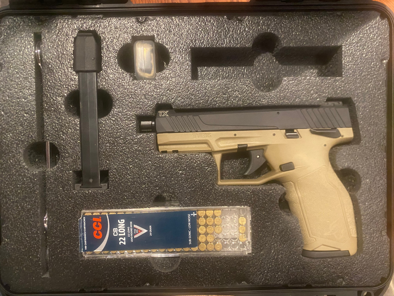 Taurus TX22 in a Nanuk 910 MyCaseBuilder Case and Custom Foam