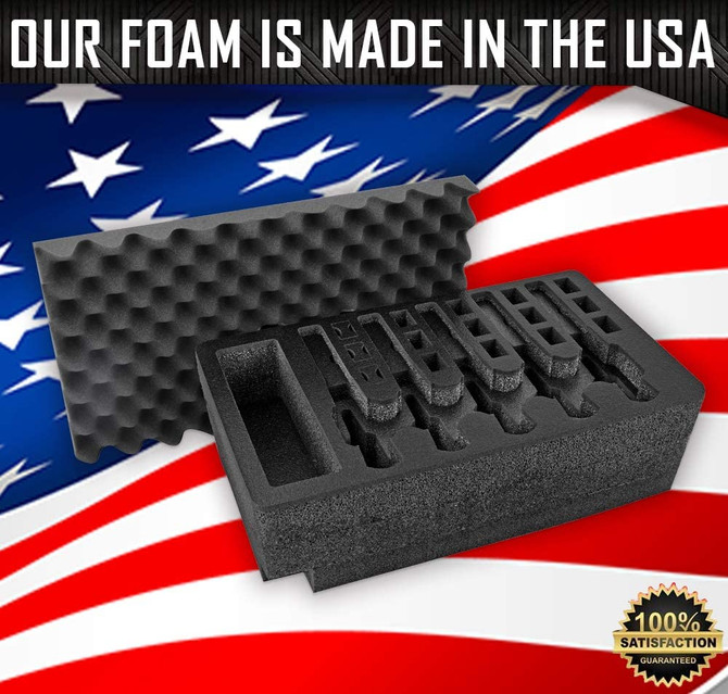 5 Pistol 15 Magazine Apache 5800 MyCaseBuilder Case and Custom Foam