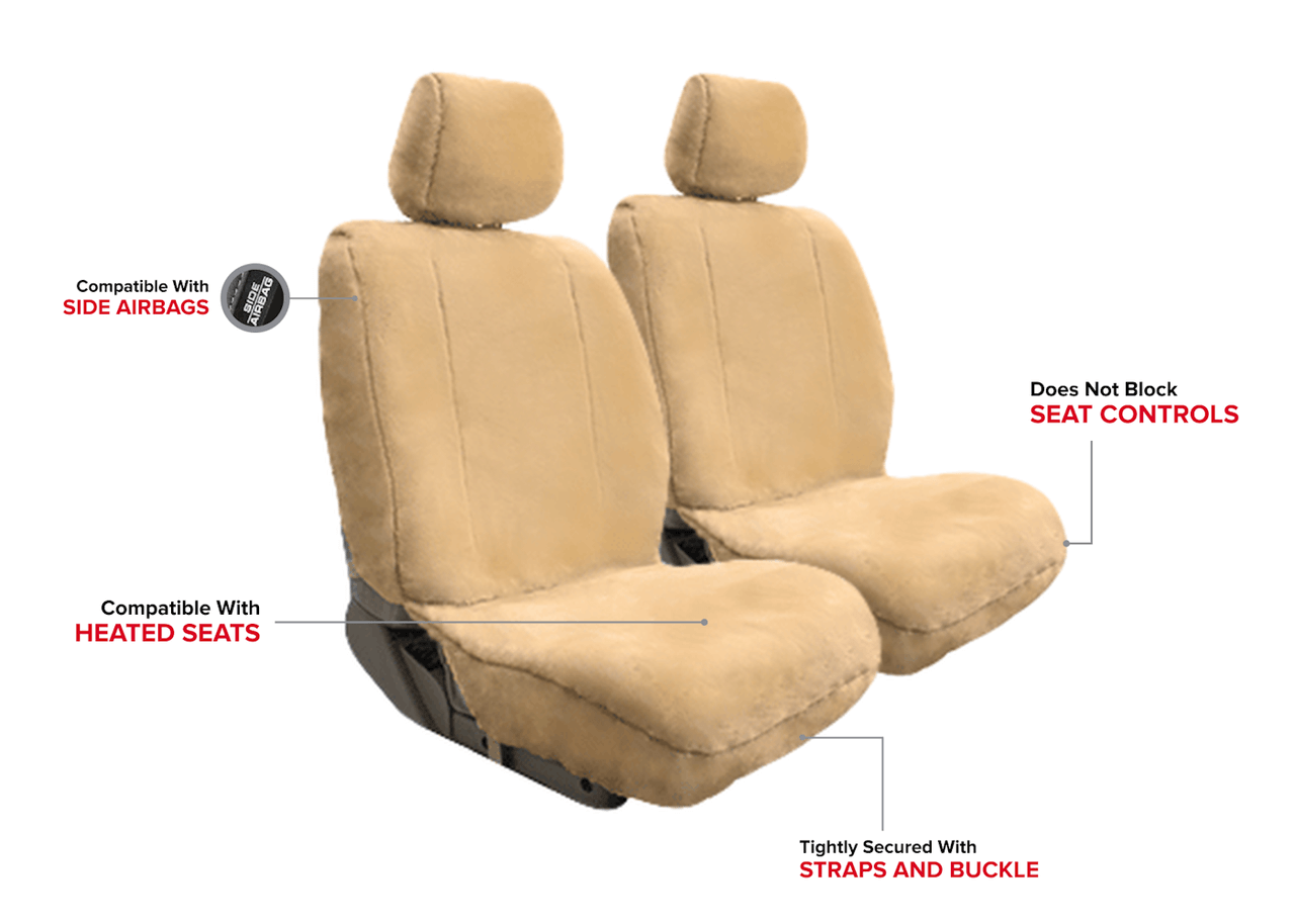 Semi-Custom Fleece Sheepskin Seat Covers ShearComfort