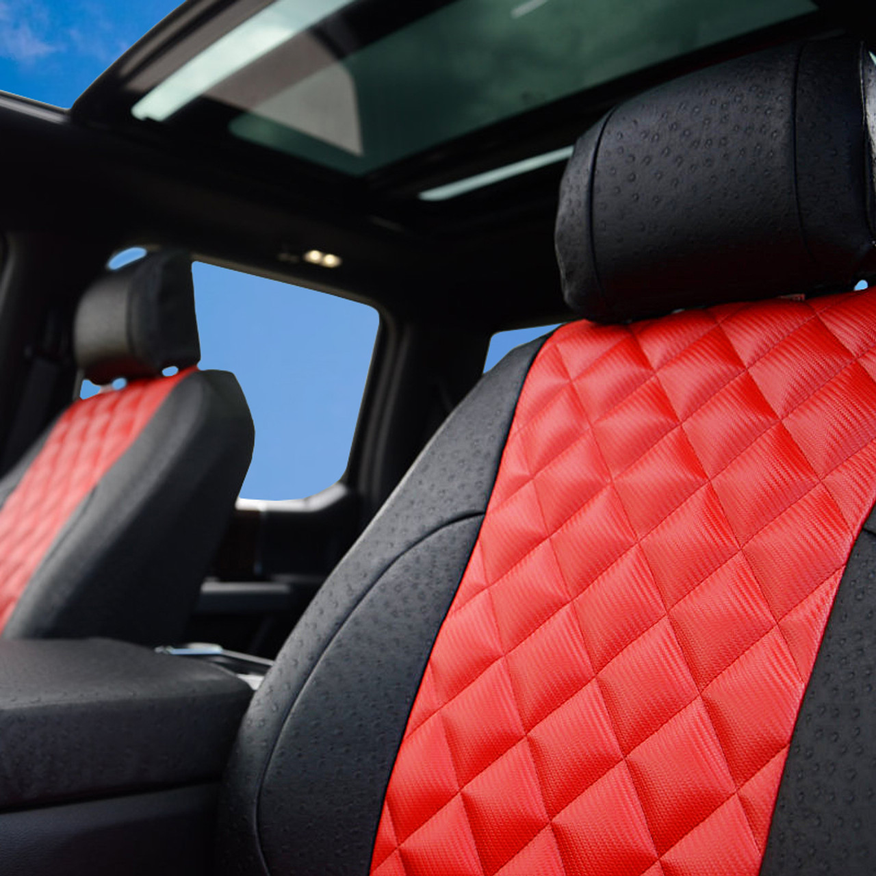 Luxury Diamond Stitch Fitted Auto Seat Covers ShearComfort
