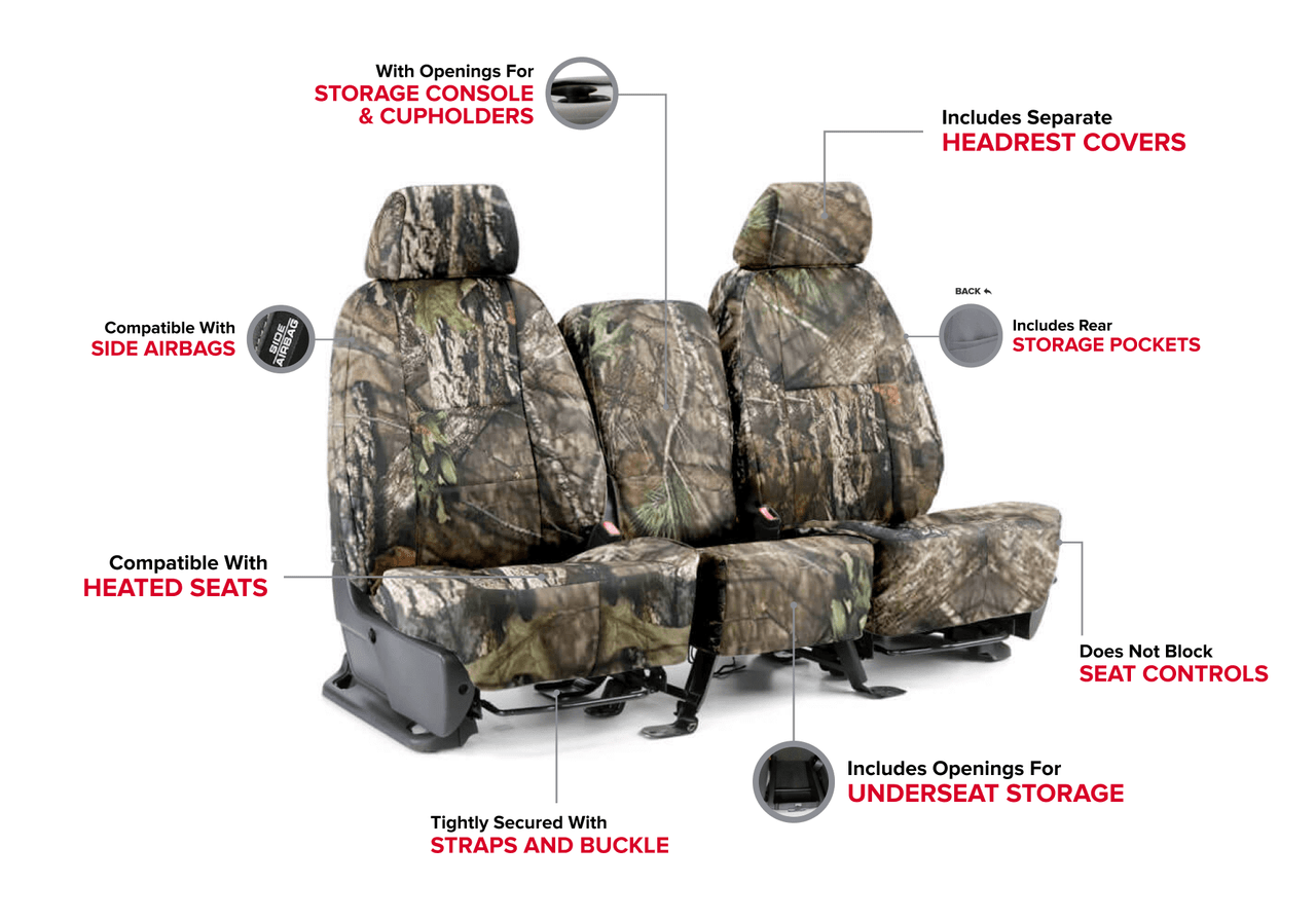 Mossy Oak Seat Covers Stunningly Realistic Camoflauge