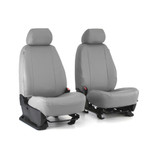 Gray Pro-Tect Vinyl Seat Covers on front bucket seats, durable water-resistant vinyl with a clean custom fit.