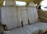 Exotic Seat Covers (Bone Croc) on rear bench seat, featuring a full-coverage cream crocodile skin embossed pattern.