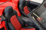 Sof-Touch Leatherette Seat Covers side profile showing tailored fit and center console/cupholder opening.