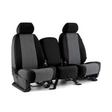 CORDURA 1000 Denier Xtra-Duty Seat Covers full set shown on seats, two-tone black with gray panels.