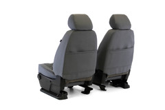 Rear view of Atomic Pro-Tect Seat Covers showing dual storage pockets and full-coverage custom-fit design.