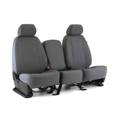 Atomic Pro-Tect Seat Covers full set in charcoal gray, heavy-duty waterproof fabric with a clean custom-fit look.