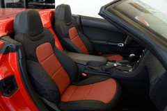 Sof-Touch Imitation Leather - Black with Salsa Inserts