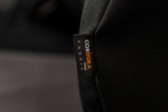 Cordura brand marking on seat covers