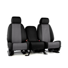 Neo-Supreme Seat Covers installed on bench seat black with gray inserts