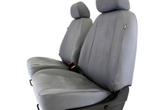 CORDURA 1000 Denier Xtra-Duty Seat Covers full set shown on seats, two-tone black and gray custom-fit coverage.
