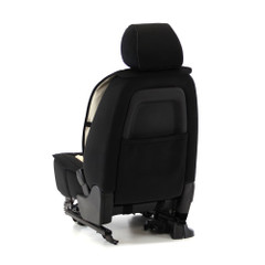 Rear view of Universal Mesh Seat Cover showing a clean tailored fit and a built-in seatback storage pocket.