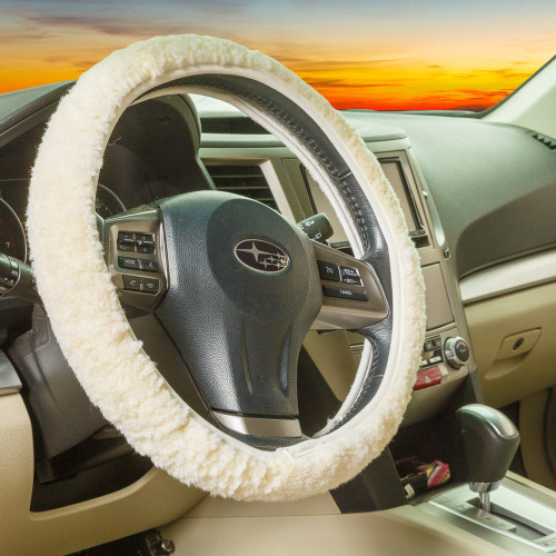 SHEARCOMFORT-AG-SC Sheepskin Steering  Wheel Cover 