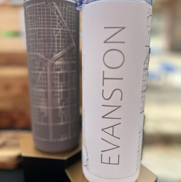 Evanston City Map Tumbler - RTS