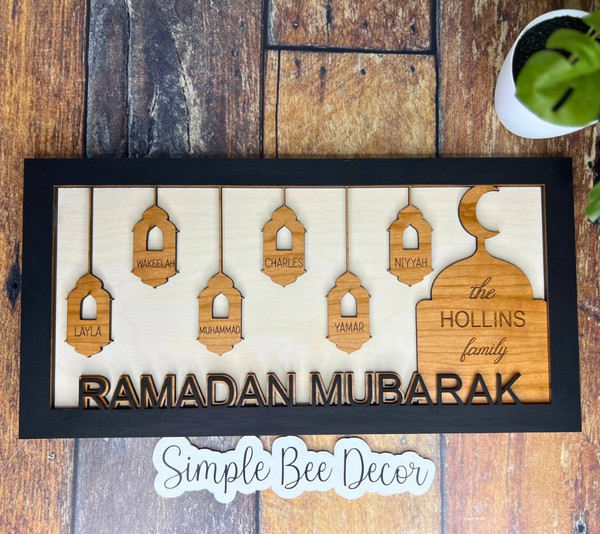 New Ramadan Family Name Sign