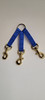3 Dog Nylon Coupler with Brass Snaps