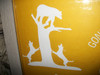 Small Bear with 2 Dogs Window Decal