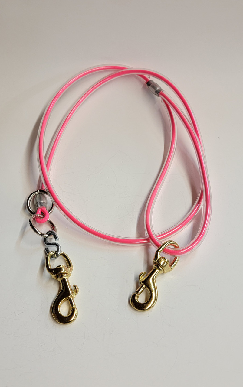 Coated Cable Lead (Brass snap on each end)