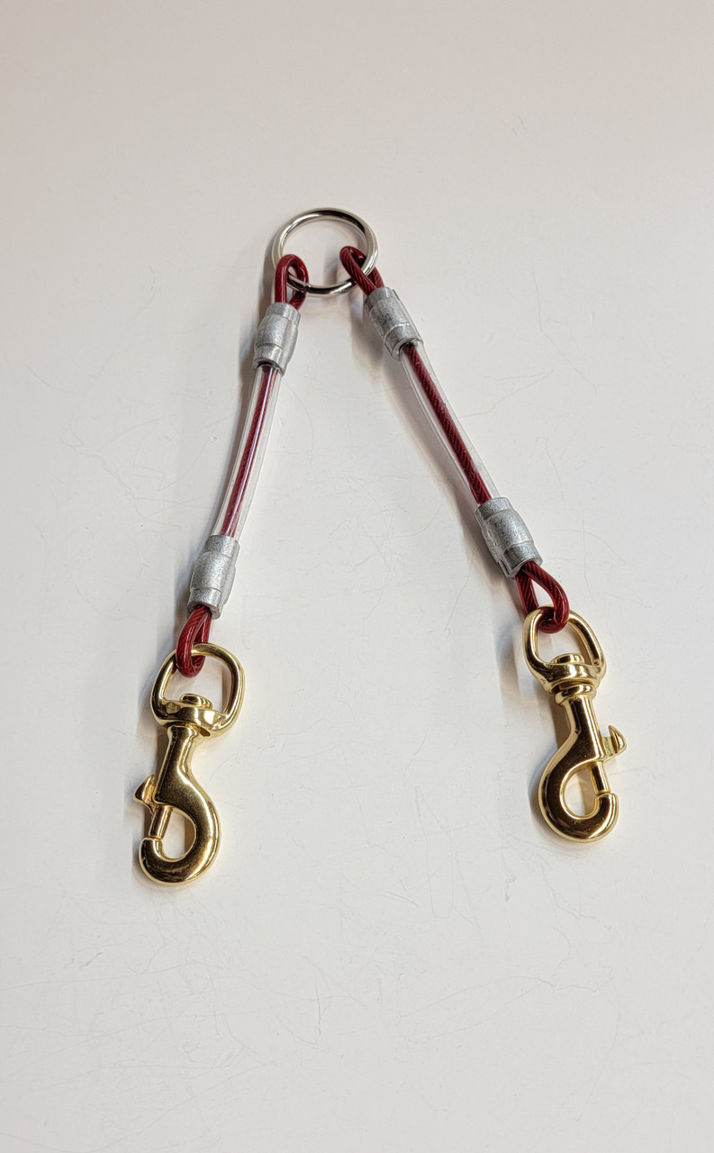2 Dog Cable Coupler with Brass Snaps