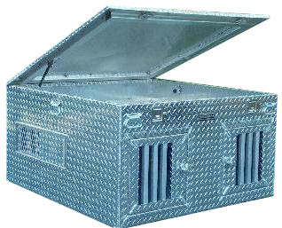 Small Size Diamond Deluxe Dog Box w/Top Storage 38x38