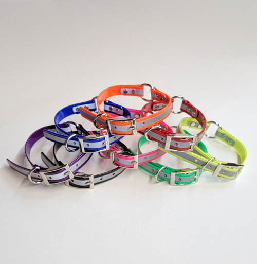 3/4" D&O Ring Reflective Sunglo Collar 18"