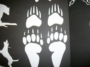 Bear Tracks Window Decal (Large)