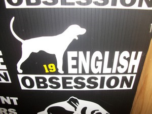 English Obsession Window Decal