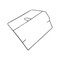 1374027 - replacement Collection Bag Metal Bracket for the Hyundai HYSC1500E Electric Lawn Scarifier and Aerator OEM spare part steel top view