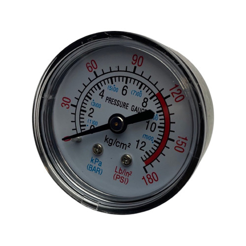 1120039 - replacement Tank Pressure Gauge for the Hyundai HY3150S 150 Litre Air Compressor OEM spare part threaded fitting