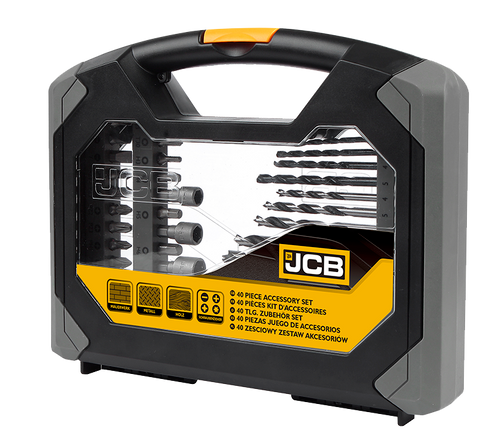 JCB 40pc Combination Drill Bits and Accessory Set