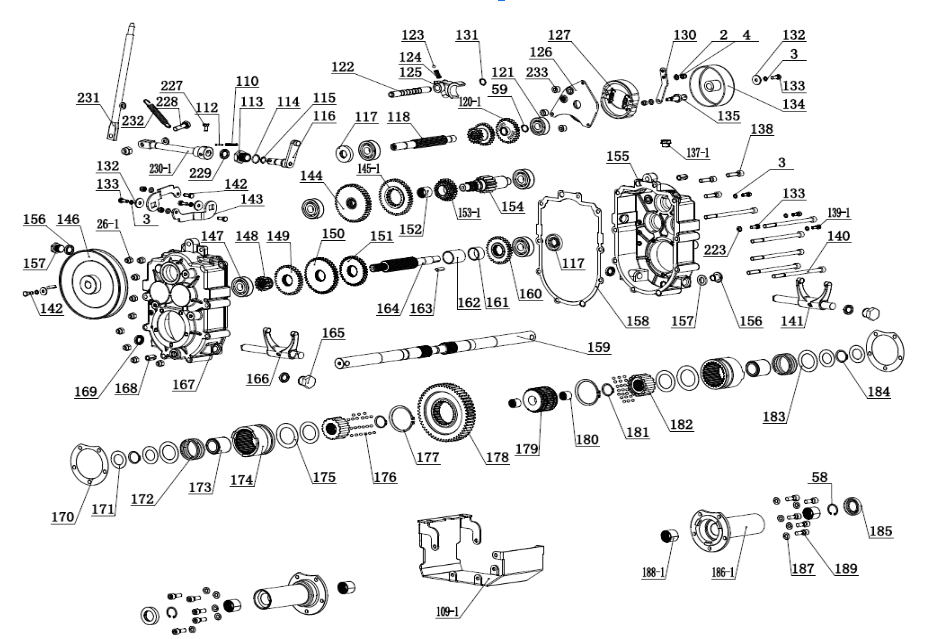 Gearbox Exploded View
