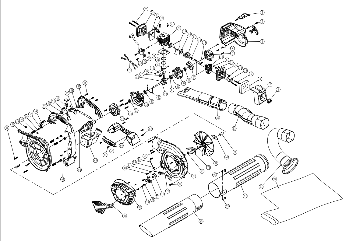 leaf blower parts