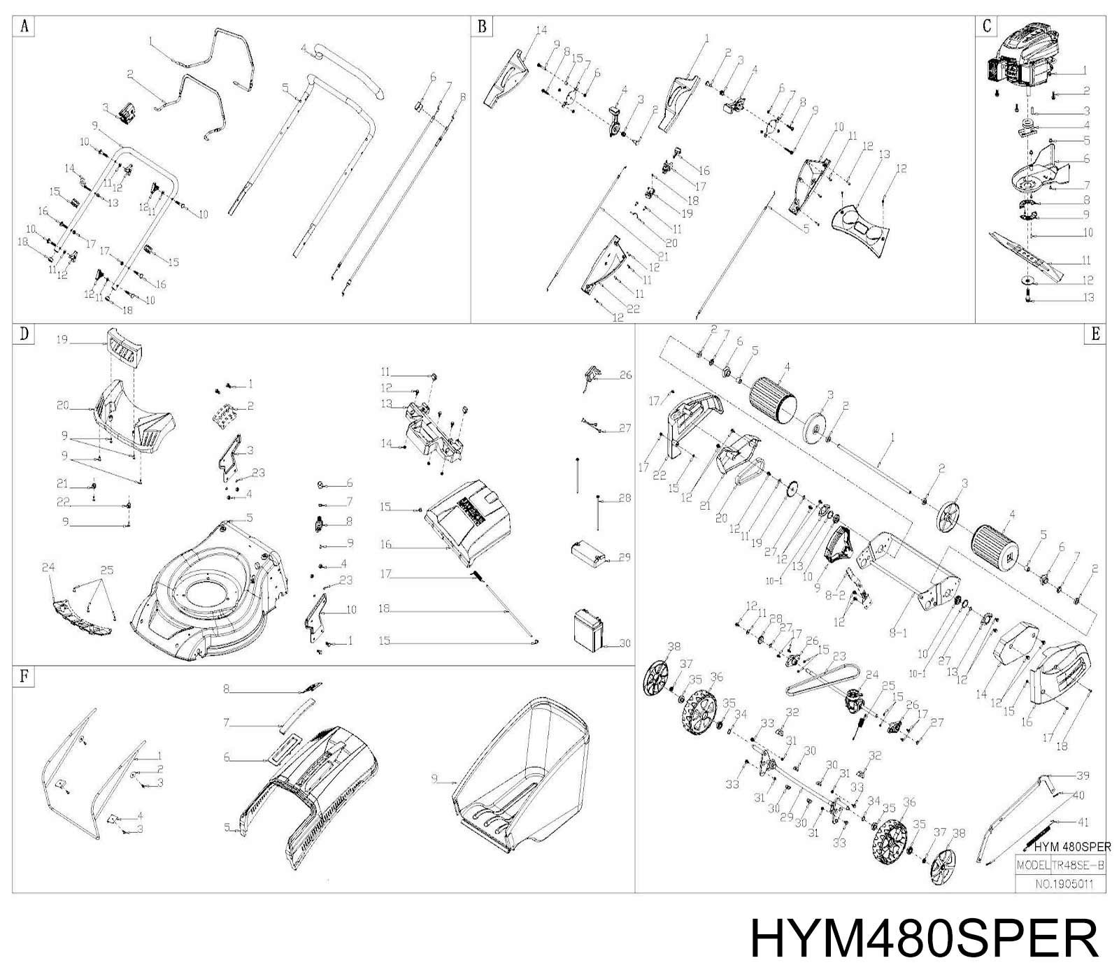 HYM480SPER Exploded View