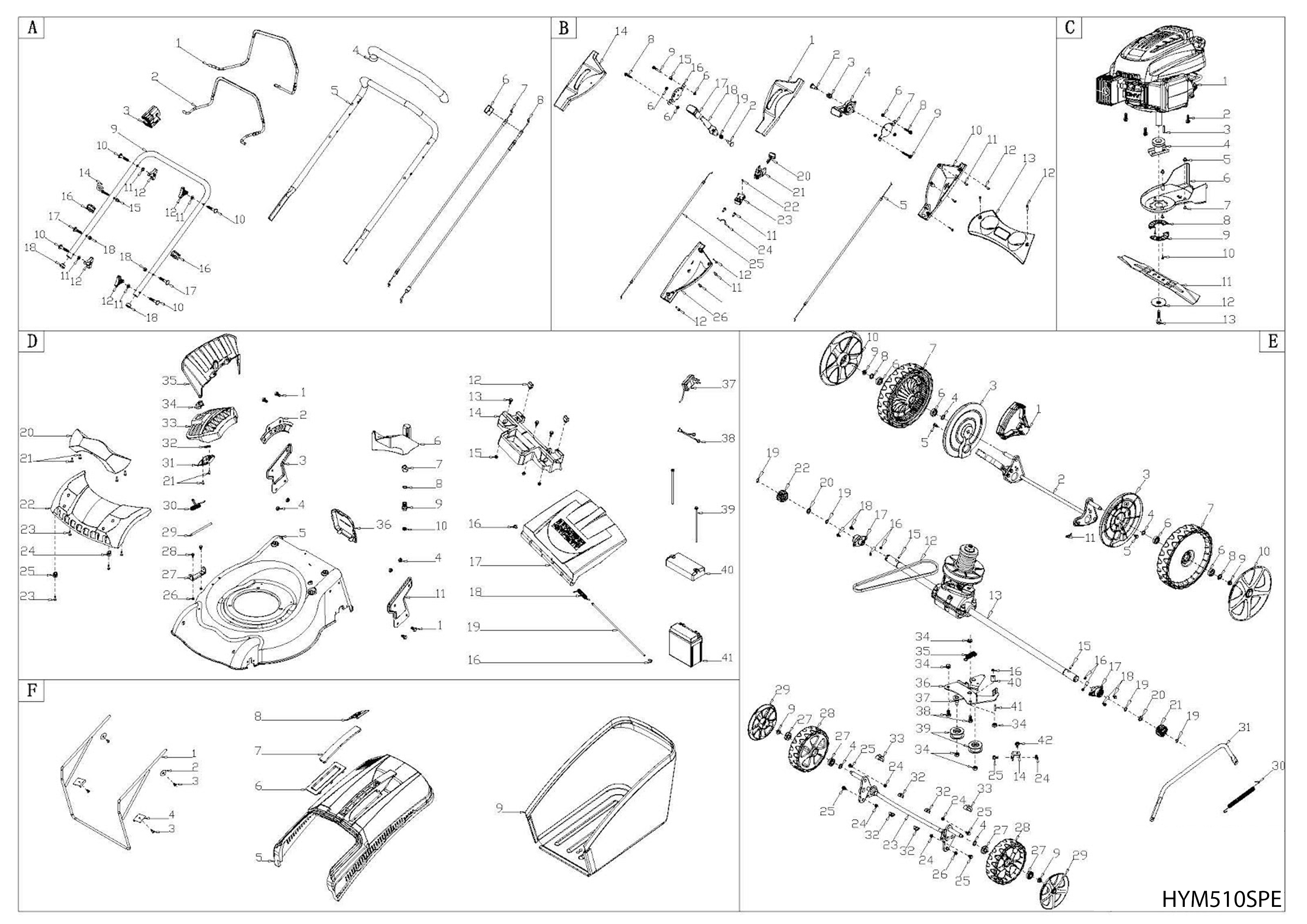 HYM510SPE-Body-Parts-Exploded-View