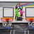 Foldable Double Electronic Basketball Game with 4 Balls Indoor-Gray - Color: Gray D681-SP35202