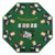 8-Player Foldable Poker Table Top with Carrying Bag-Blue B593-UY10155