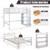 Twin Over Twin Loft Bunk Bed with Bookcase-Dark Brown B593-HU10042+