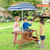 Wooden Play Cart with Sun Proof Umbrella for Toddlers Over 3 Years Old-Brown B593-TP10105color