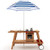 Wooden Play Cart with Sun Proof Umbrella for Toddlers Over 3 Years Old-Brown B593-TP10105color