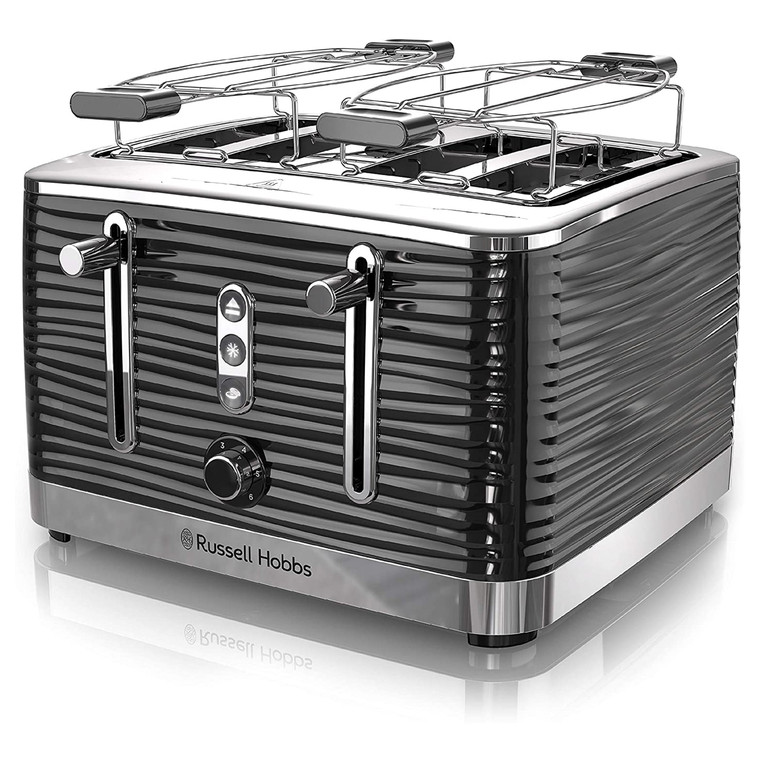 Russell Hobbs Retro Style 4 Slice Toaster in Black D970-TR9450BR