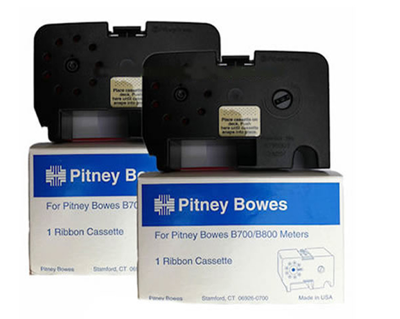 Original Pitney Bowes B700 Ink Ribbon - 2 Pack