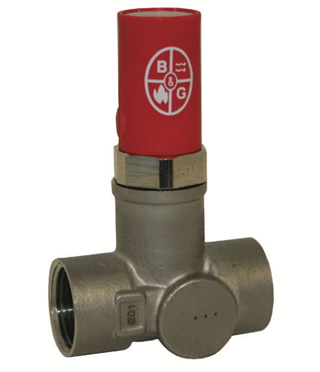 Válvula termostática de mono-doble tubo izquierda cromada completa