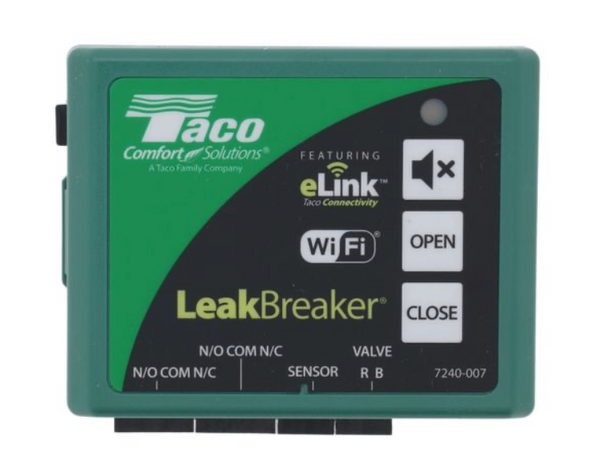 LBW-075-H-2LF Taco eLink Water Heater Shut-Off Valve W/Control & Sensor