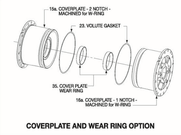 P5001229 Bell & Gossett Coverplate 1 Notch Machined For Wear Ring