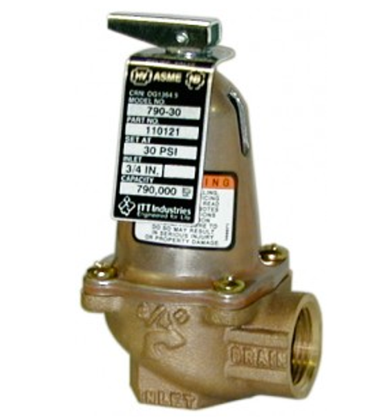 Bell & Gossett 110121 30 PSI Bronze Pressure Relief Model 790-30