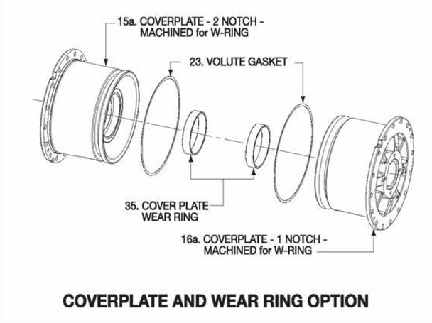 P5001125 Bell & Gossett Coverplate 1 Notch Machined For Wear Ring