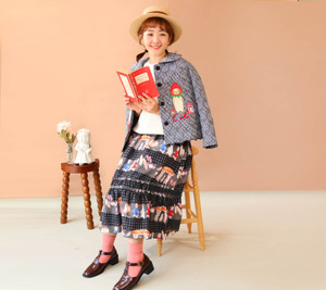 Pattern Pleated Skirt(Bake) Pattern Pleated Skirt(Bake)