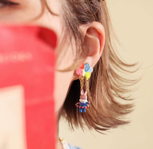 Balloon Rabbit Cat Earrings