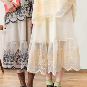 Embroidered Chiffon Skirt Embroidered Chiffon Skirt