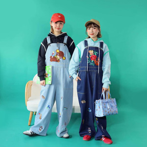 NL - SSMR260105 Embroidered Denim Overall